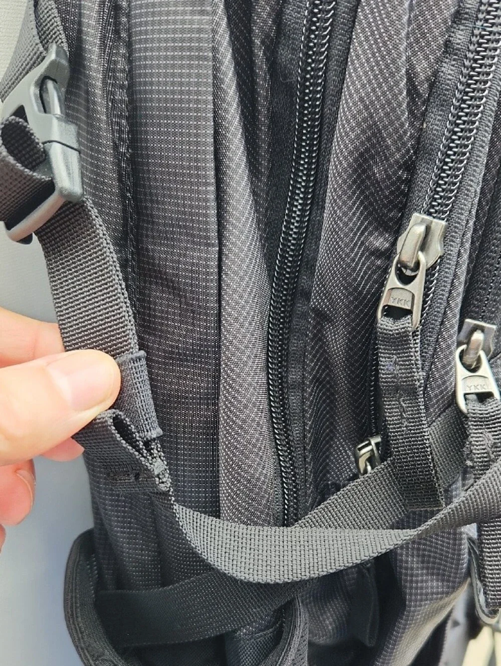 Thule Men's Charcoal Black Travel Backpack with White Logo